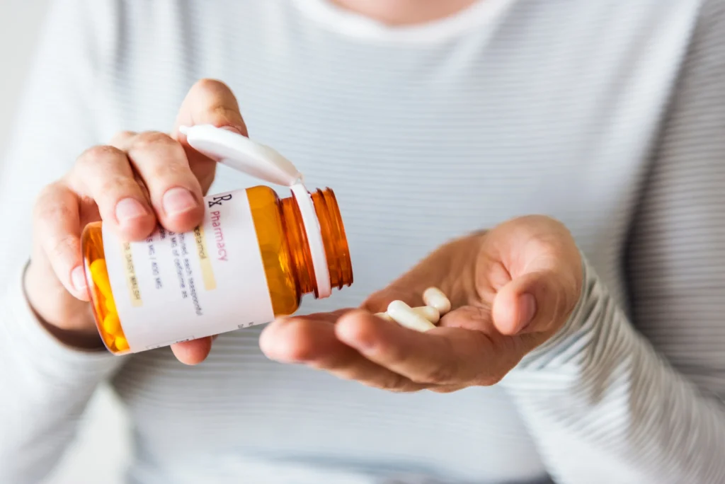 Prescription medication used as part of schizophrenia treatment.